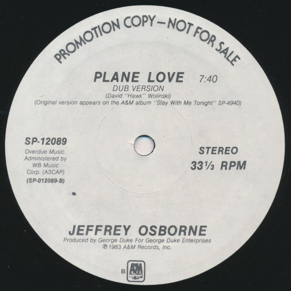 Jeffrey Osborne - Plane Love