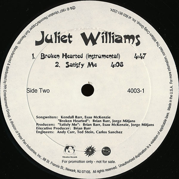 Juliet Williams - Broken Hearted