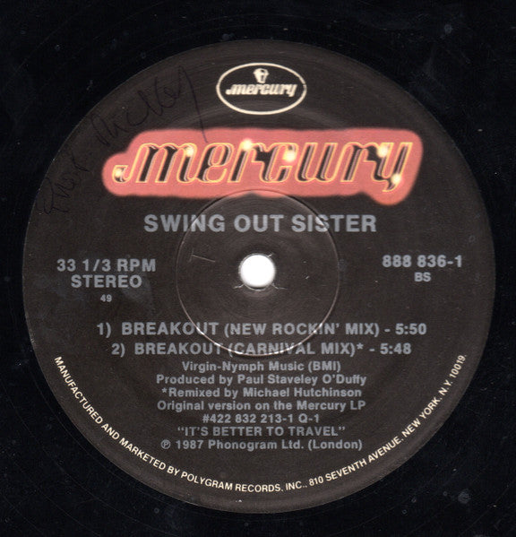 Swing Out Sister - Breakout