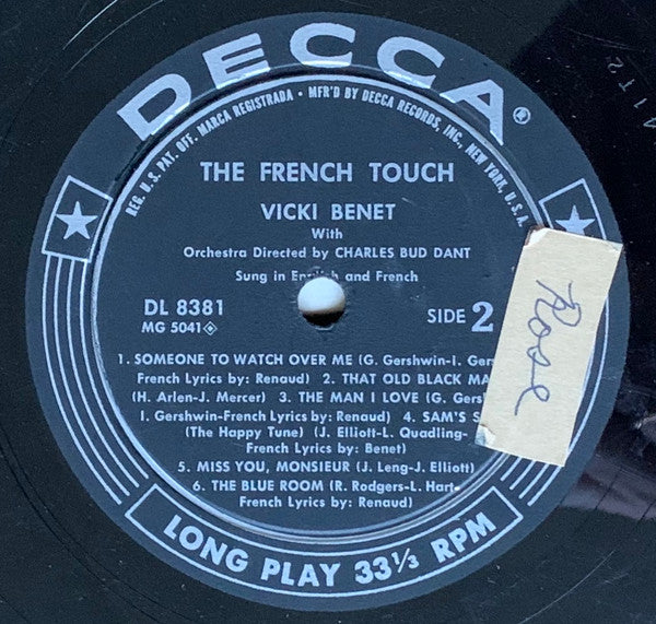 Vicki Benet - The French Touch