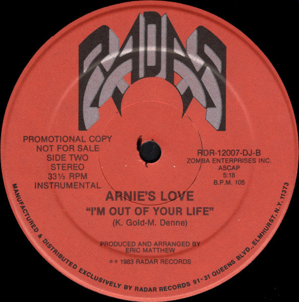 Arnie's Love - I'm Out Of Your Life