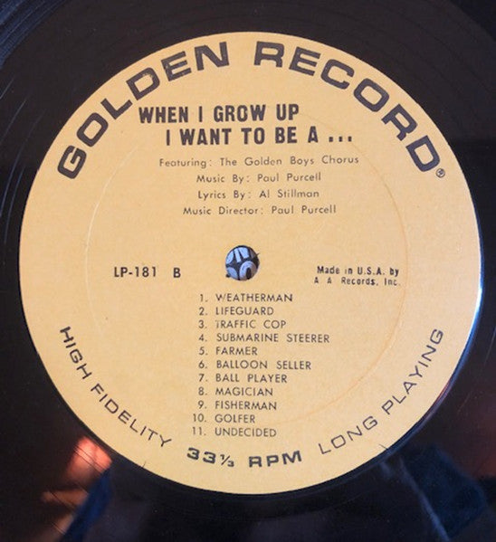 The Golden Boys Chorus - When I Grow Up I Want To Be A...