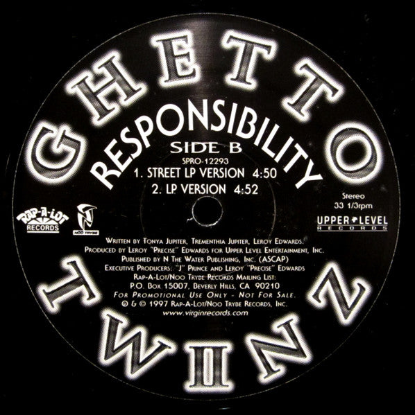 Ghetto Twiinz - Responsibility