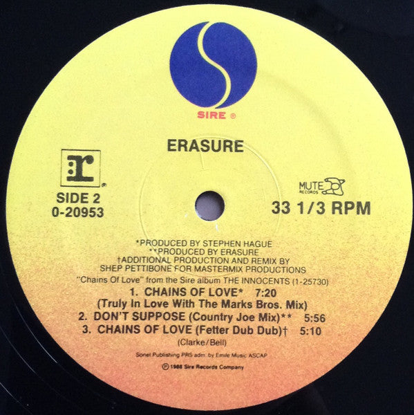 Erasure - Chains Of Love