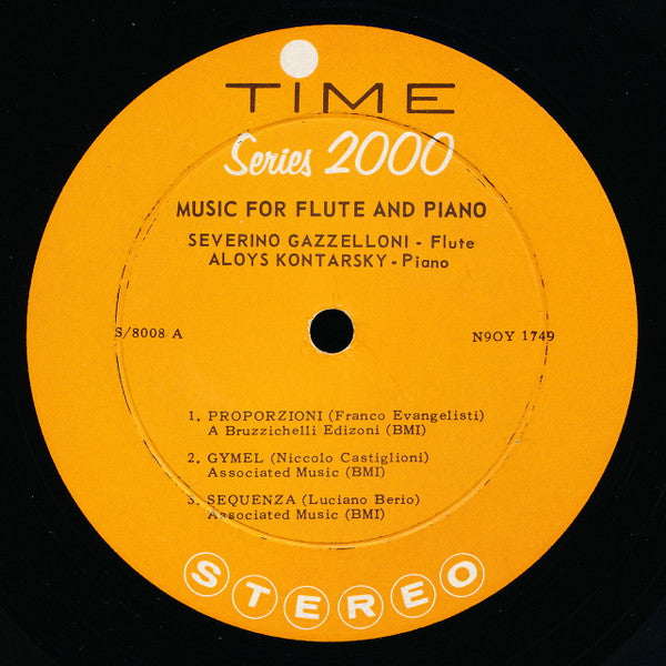 Severino Gazzelloni - Music For Solo Flute / Music For Flute And Piano