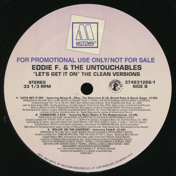 DJ Eddie F - Let's Get It On (The Clean Versions)