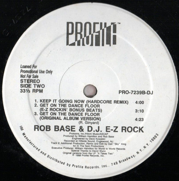 Rob Base & DJ E-Z Rock - Get On The Dance Floor