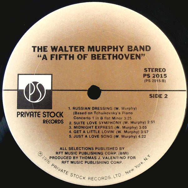 Walter Murphy & The Big Apple Band - A Fifth Of Beethoven