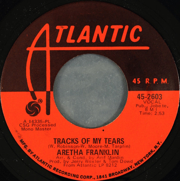 Aretha Franklin - The Weight / Tracks Of My Tears