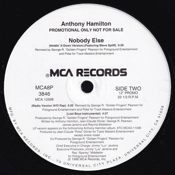 Anthony Hamilton - Nobody Else (Remixes)