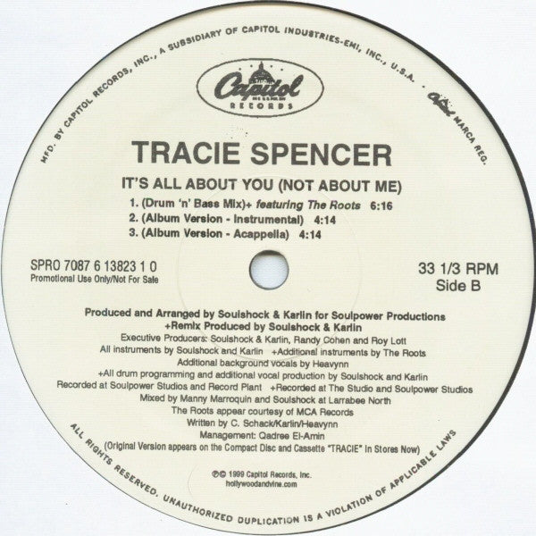 Tracie Spencer - It's All About You (Not About Me)