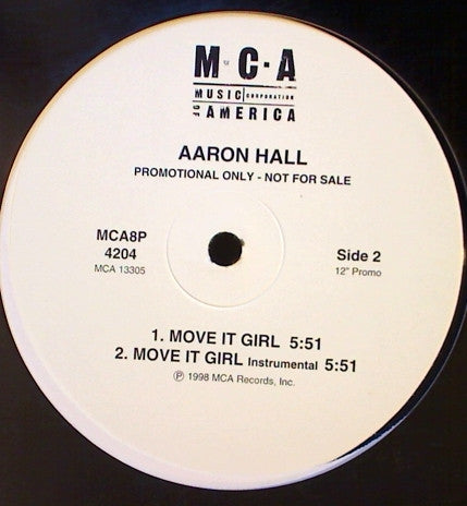 Aaron Hall - All The Places (I Will Kiss You) / Move It Girl