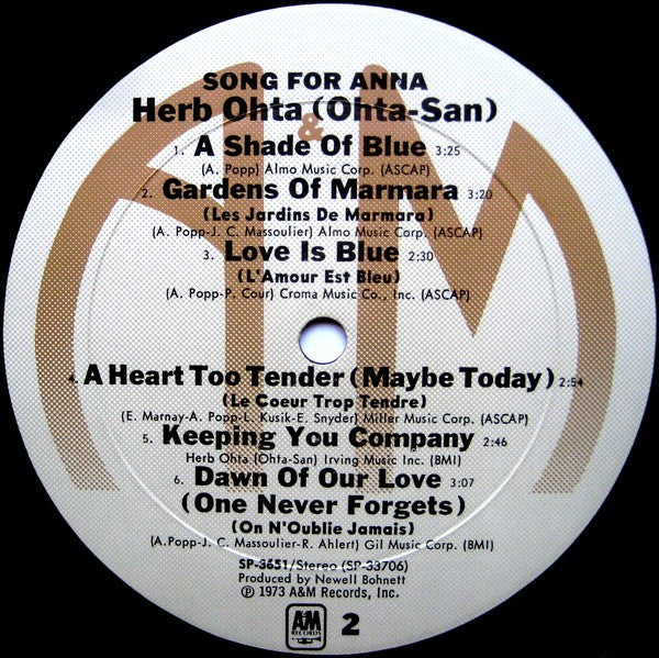 Herb Ohta - Song For Anna