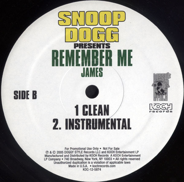 Snoop Dogg - Real Soon / Remember Me