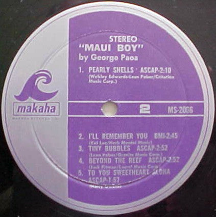 George Paoa - Maui Boy