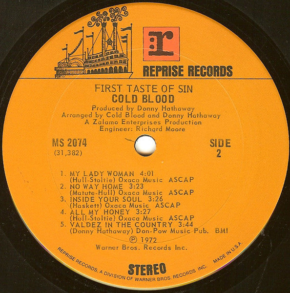 Cold Blood - First Taste Of Sin