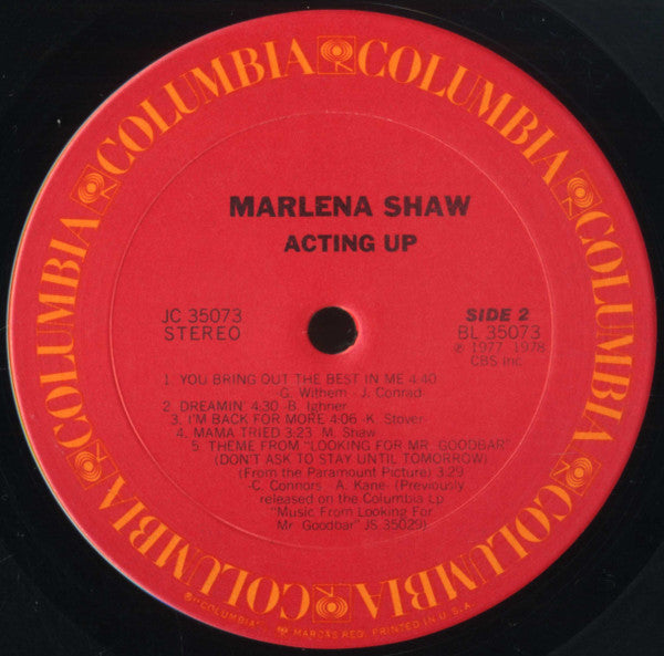 Marlena Shaw - Acting Up