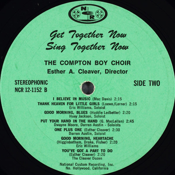 The Compton Boychoir - Get Together Now Sing Together Now
