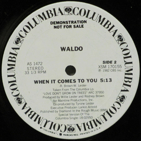 Waldo (4) - When It Comes To You