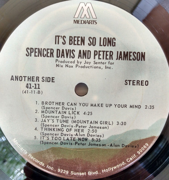 Spencer Davis - It's Been So Long