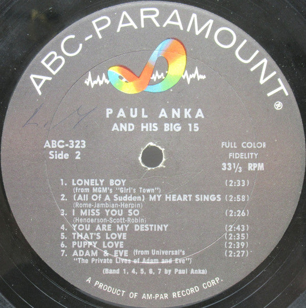 Paul Anka - Sings His Big 15