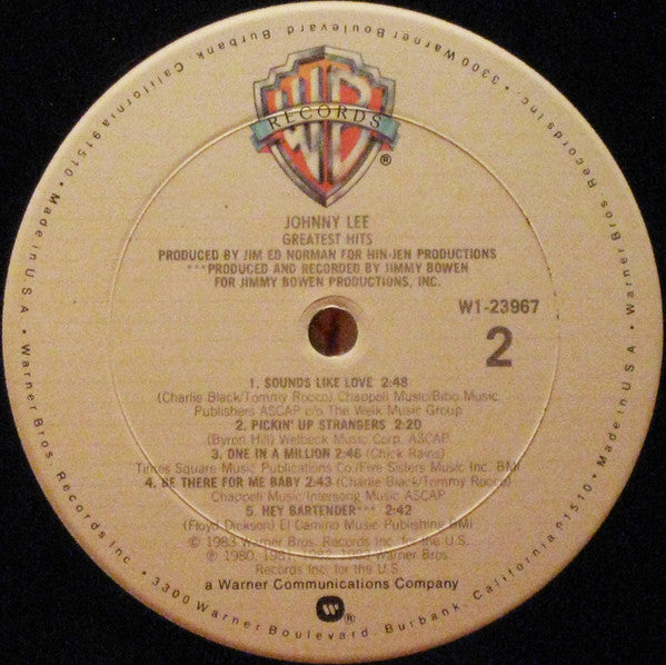 Johnny Lee - Greatest Hits