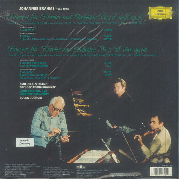 Johannes Brahms - The Klavierkonzerte · The Piano Concertos · Les Concertos Pour Piano