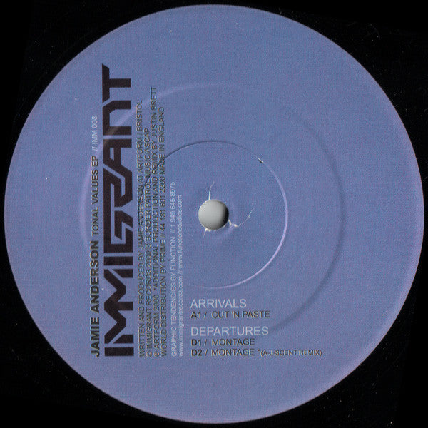 Jamie Anderson - Tonal Values EP