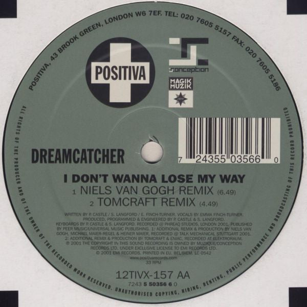I Don't Wanna Lose My Way 12"(2 Of 2)