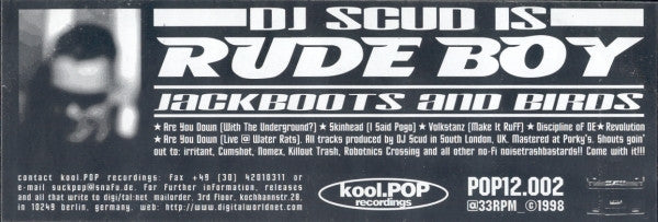 DJ Scud - Jackboots And Birds