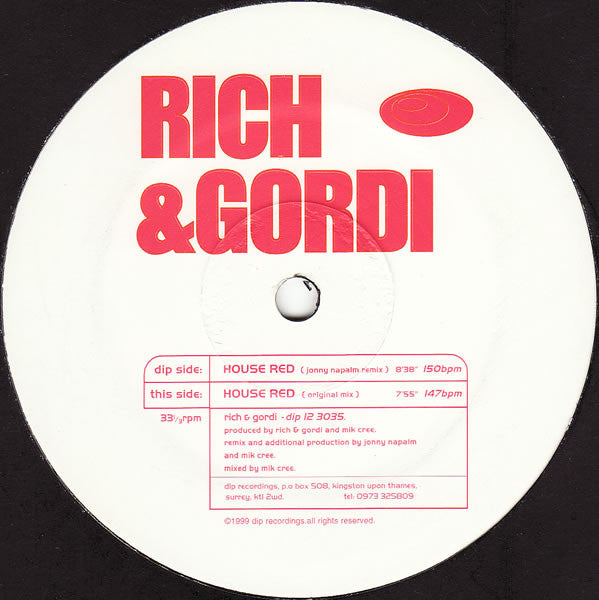 Rich & Gordi - House Red