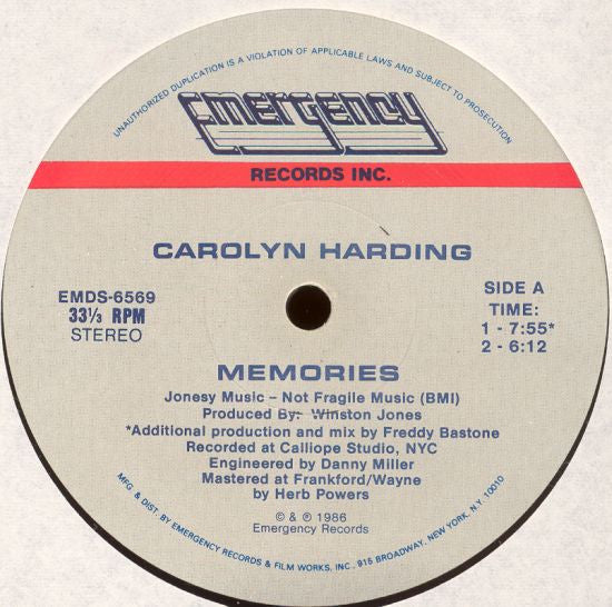 Carolyn Harding - Memories