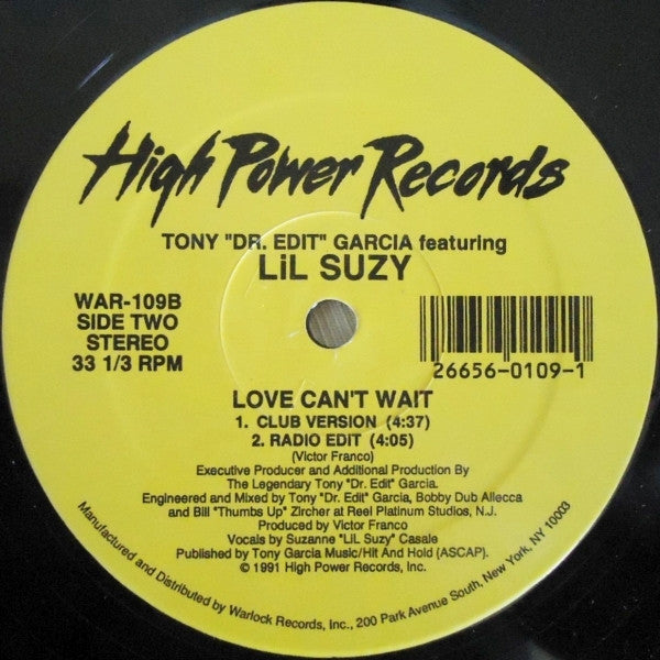 Tony Garcia Featuring Lil Suzy - Take Me In Your Arms