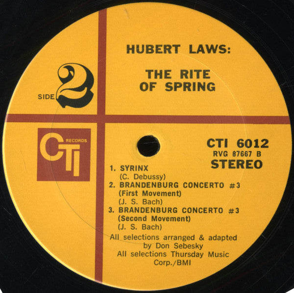 Hubert Laws - The Rite Of Spring