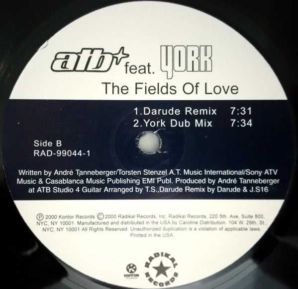 ATB Feat. York - The Fields Of Love