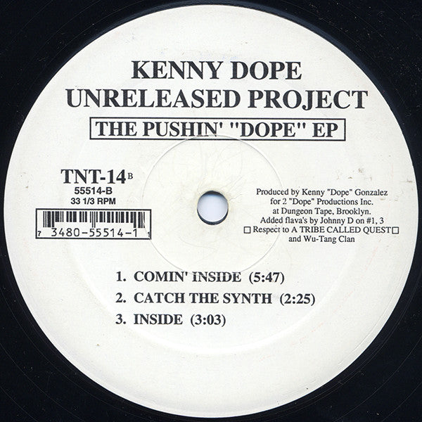 Kenny "Dope" Gonzalez - The Pushin' "Dope" EP