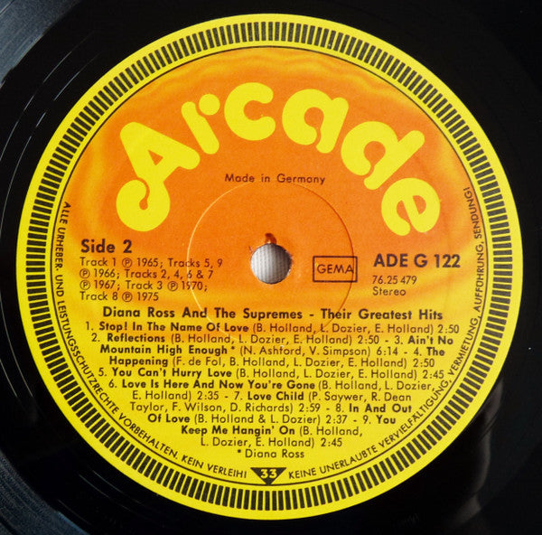 Supremes, The - Their Greatest Hits