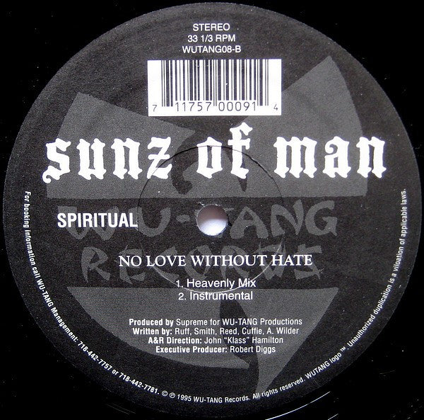 Sunz Of Man - No Love Without Hate