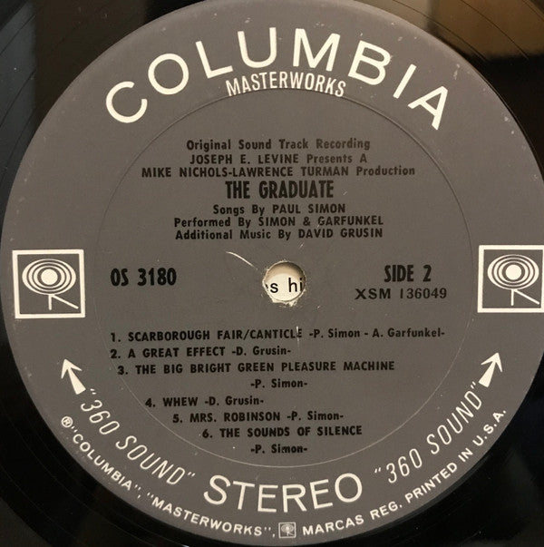 Paul Simon, Simon & Garfunkel, Dave Grusin - The Graduate (Original Sound Track Recording)