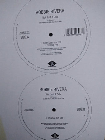 Robbie Rivera - Not Just A Dub