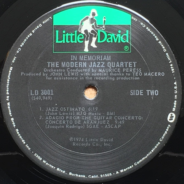 Modern Jazz Quartet, The - In Memoriam