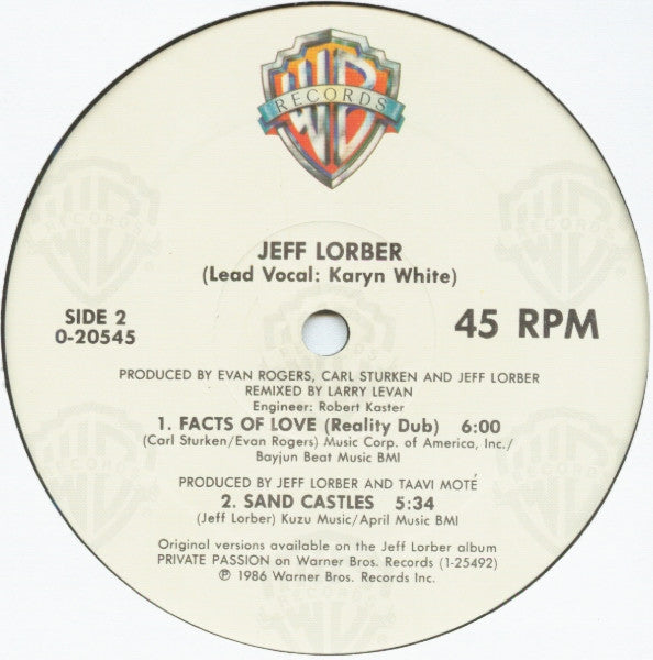 Jeff Lorber Featuring Karyn White - Facts Of Love