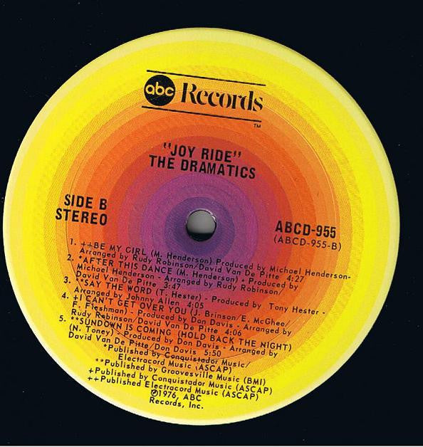 Dramatics, The - Joy Ride