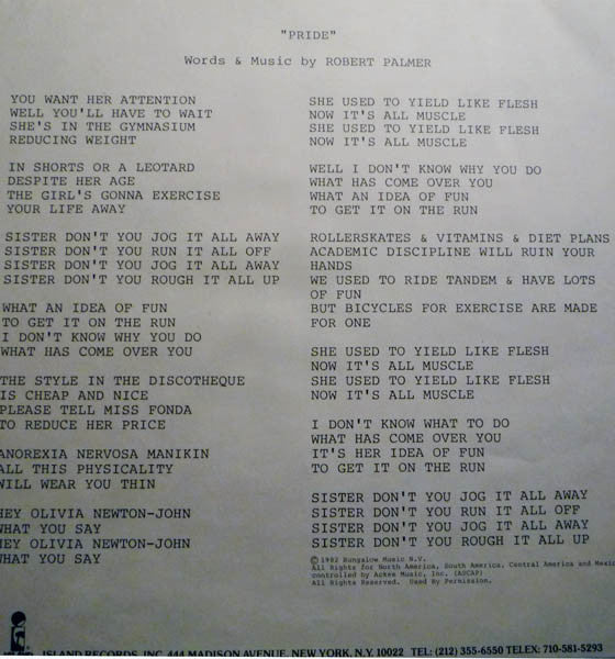 Robert Palmer - Pride