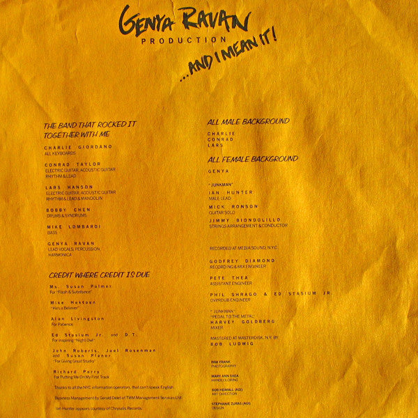 Genya Ravan - ...And I Mean It!