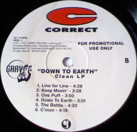 Grav - Down To Earth