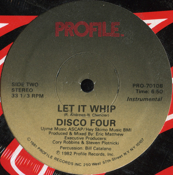 Disco Four - Whip Rap / Let It Whip