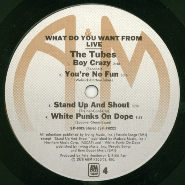 Tubes, The - What Do You Want From Live