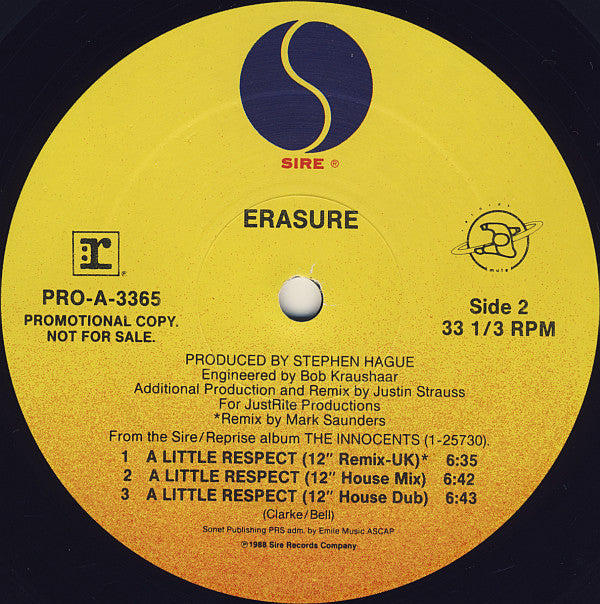 Erasure - A Little Respect