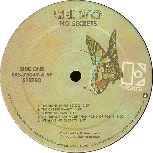 Carly Simon - No Secrets